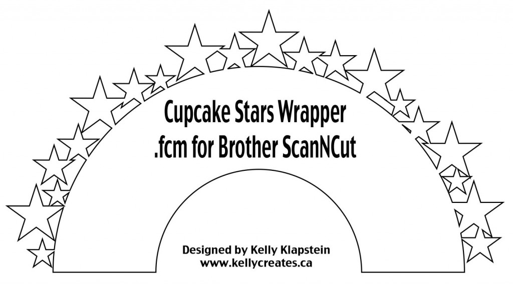 Cupcake Wrapper Stars fcm