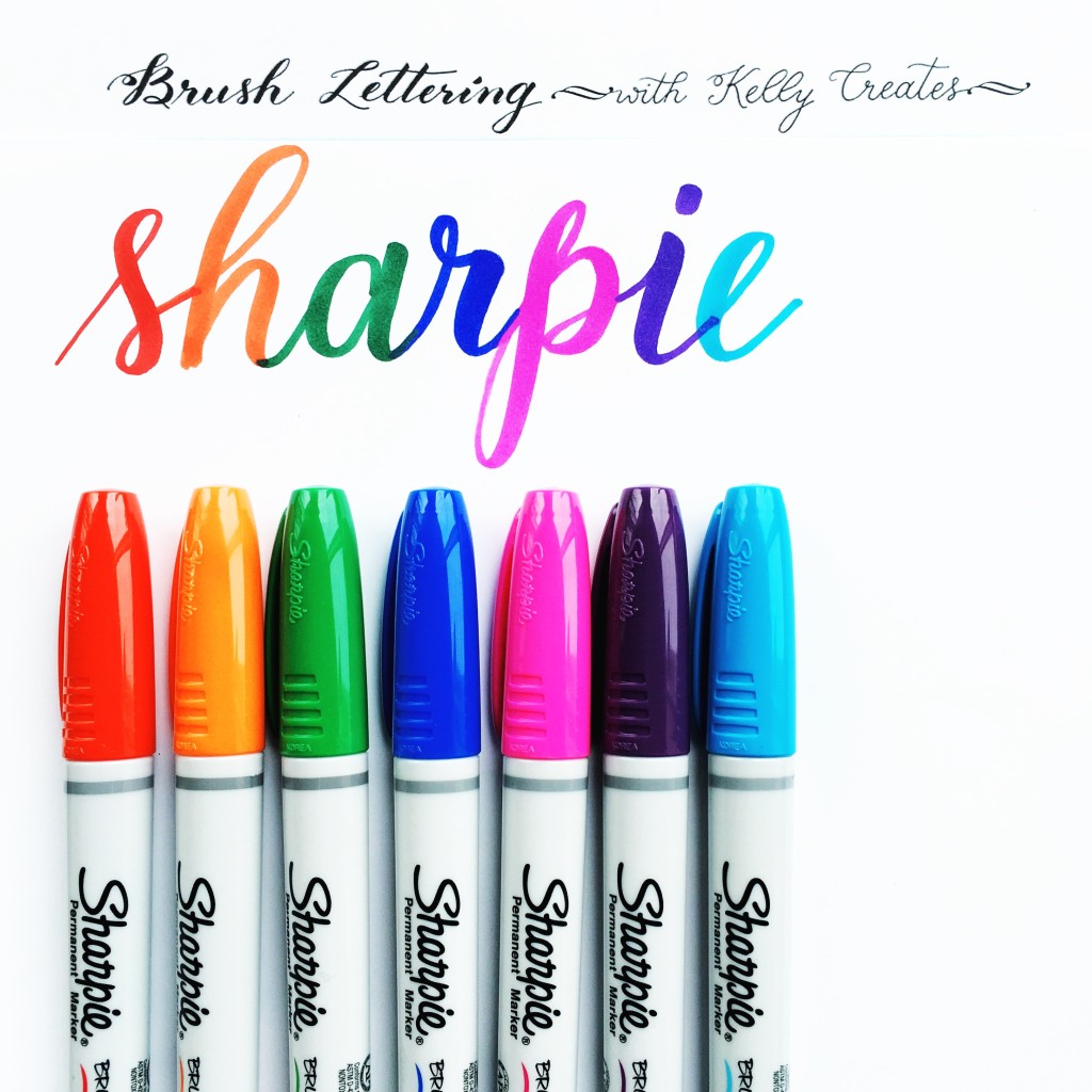 @kellycreates #sharpie #brush #lettering #handlettering #learn #practice #brushlettering #review