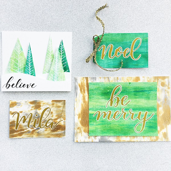 @kellycreates @gelliarts #mixedmedia #christmas #holiday #tag #card #cardmaking #paint #calligraphy #brushlettering #lettering