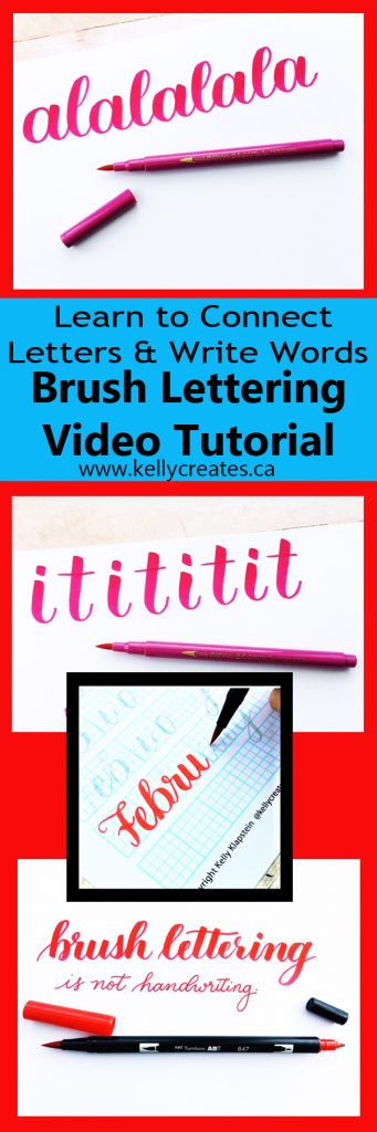Love this tip for connecting letters and practicing spacing. Lots of great info on KellyCreates blog and in her monthly newsletter Kelly Letters www.kellycreates.ca