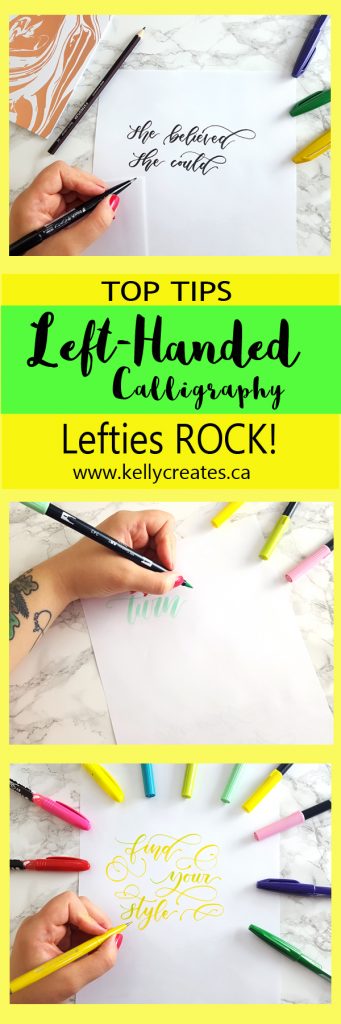 Finally! The Lefties Calligraphy info for all left handed letterers! So many good tips written by a leftie! 