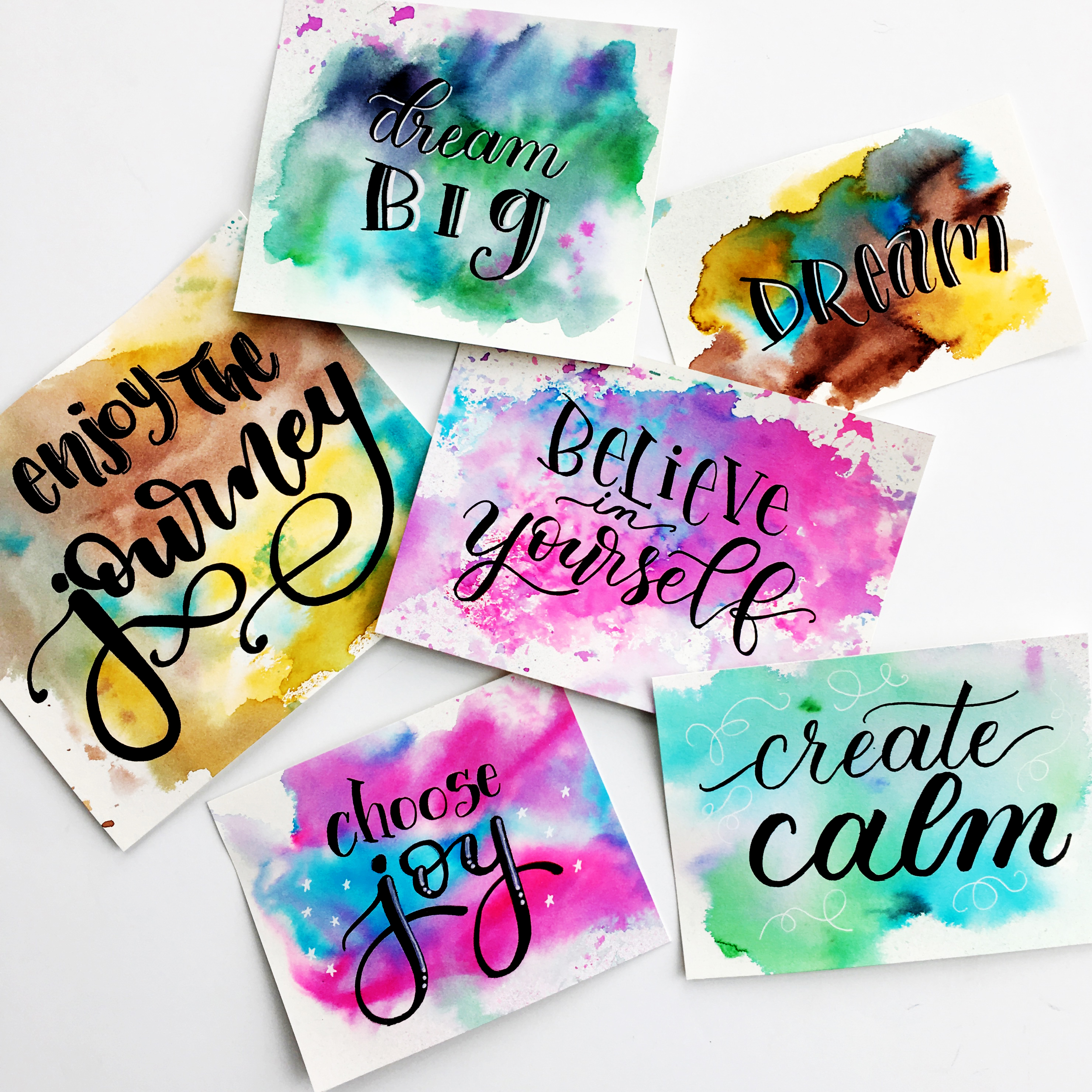 dagboek Kinderpaleis Machtigen Easy Watercolour Background Techniques for Hand Lettering Quotes – Kelly  Creates