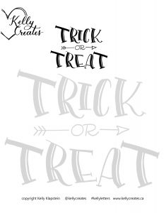 Use this free printable and tracing sheet for Halloween party decorations or hand lettering on pumpkins 