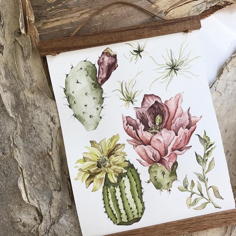 Handmade Holiday Gift Guide. For Christmas. Presents. Give the gift of handmade. Support small business. Art and artisans. watercolor art. botanicals