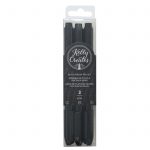Kelly Creates 3 pack brush pens have 3 sizes of tips: small medium and bold. LOVE THEM