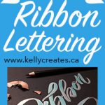 Cool Ribbon Hand Lettering tutorial using Jewel Brush Pens