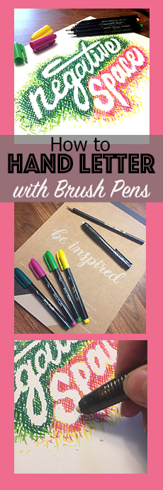 how to hand letter negative space elizabeth wise