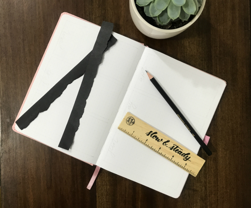 @littlemissrose shows an easy way to create a future log in your bujo bullet journal www.kellycreates.ca 