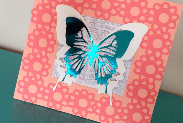 @kellycreates @bazzillbasics #scrapbooking #cardstock #butterfly #frame #homedecor