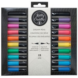 These dual sided Kelly Creates Dream pens are a DREAM... both tips are great for calligraphy, hand lettering, home decor, cards, and more!