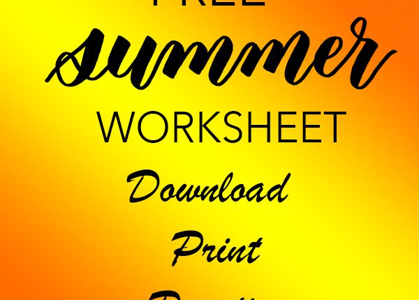 learn bouncy brush lettering modern calligraphy with this fun free tracing worksheet guideline template and write summer