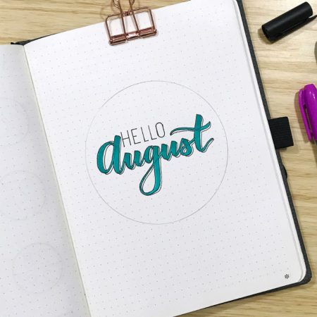 Simple Wreath Hello Page for your Bullet Journal β Kelly Creates