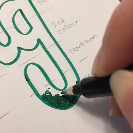 Create Cool Hand Lettering with Stippling – Kelly Creates