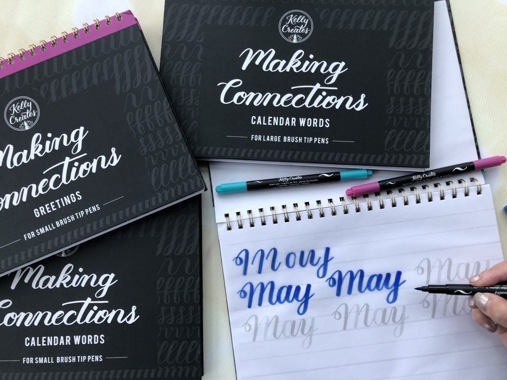 learn brush lettering and connections join letters together with these workbooks excellent worksheets and tracing paper inside