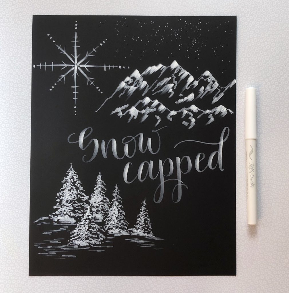 @diamondandwillow Moonlight Markers design tutorial for illustration and snow or winter effects 