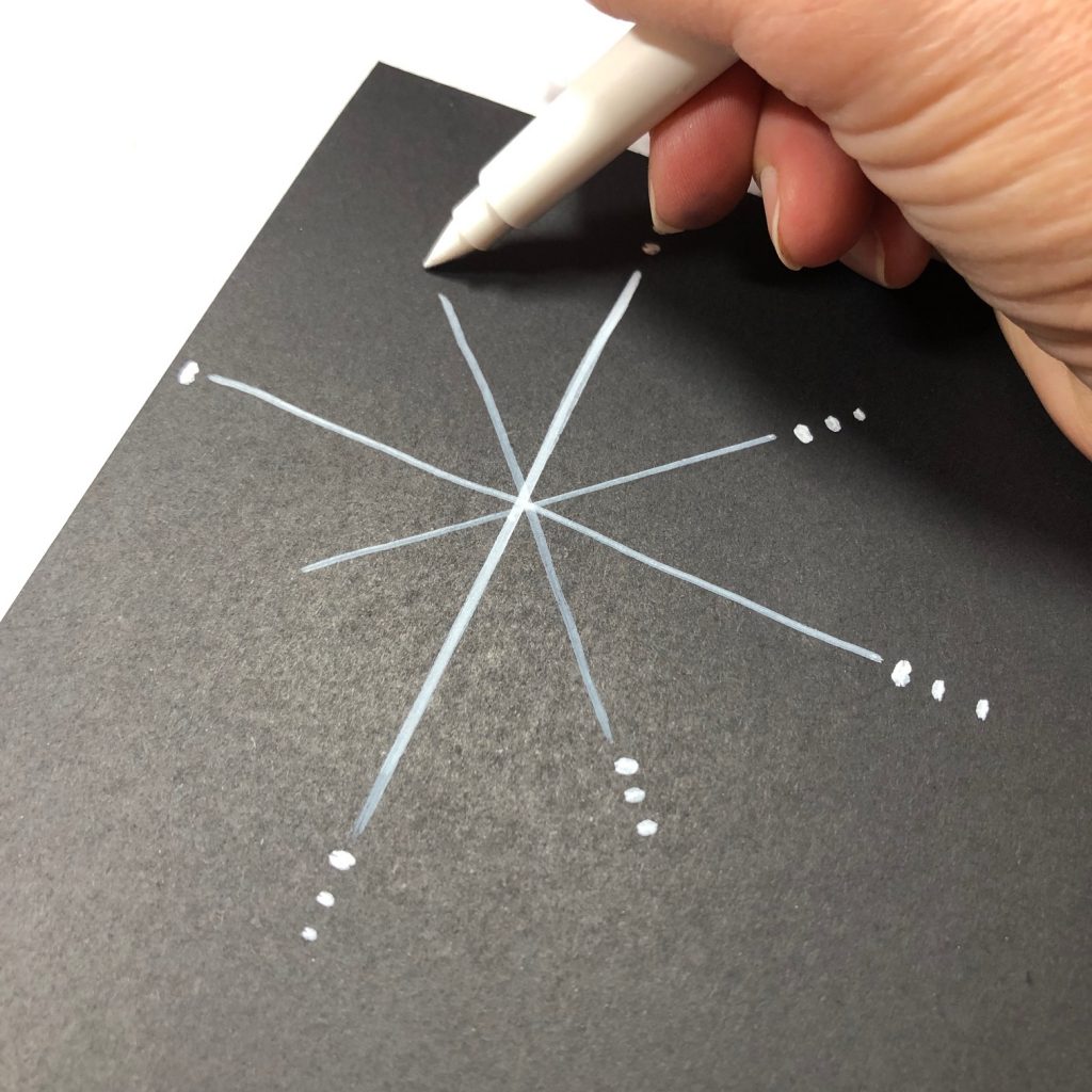 @diamondandwillow Moonlight Markers design tutorial for illustration and snow or winter effects