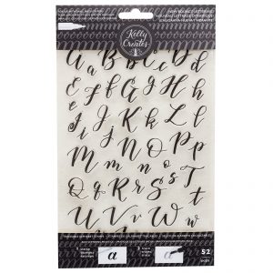 alphabet stamps calligraphy bouncy
