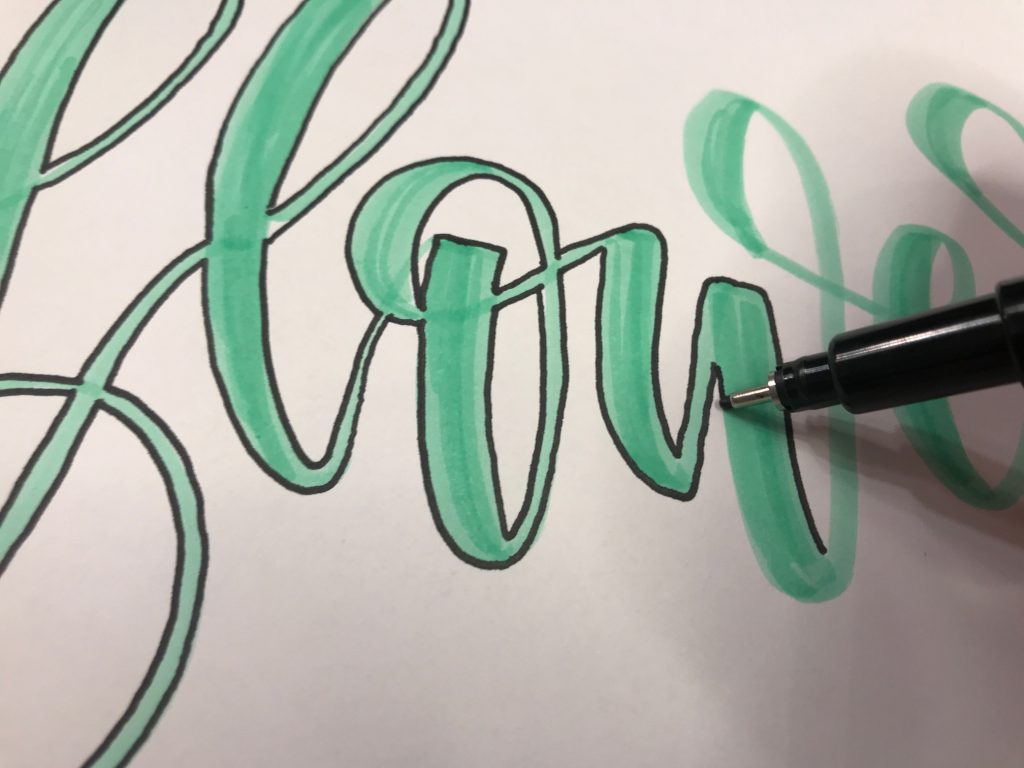 A cool tutorial to learn the technique of adding patterns and dimension to lettering