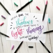 Add Shadows to Lettering – Kelly Creates