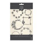 floral wreath stamps