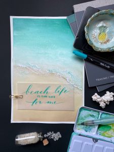 how to style your art and hand lettering in photos www.kellycreates.ca