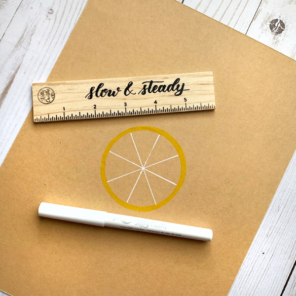 Draw and colour a lemon to make a cute card using markers and brush pens and coloring pencils www.kellycreates.ca