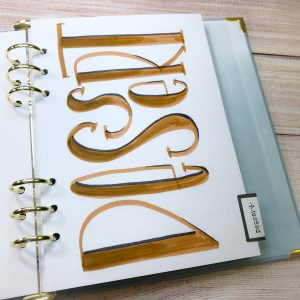 How to make a recipe book with lettering and a delicious free recipe too www.kellycreates.ca
