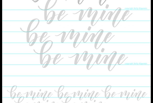 free worksheet lettering Valentine's Day February download printable practice www.kellycreates.ca