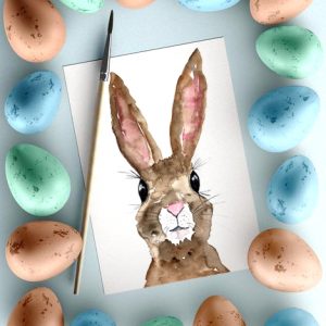 online class watercolor bunnies with kellycreates.ca beginners welcome