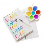 watercolor lettering workbook