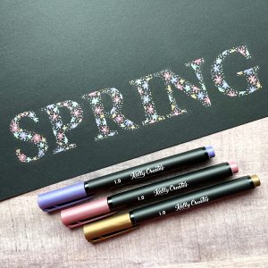 Spring floral hand lettering tutorial kellycreates.ca