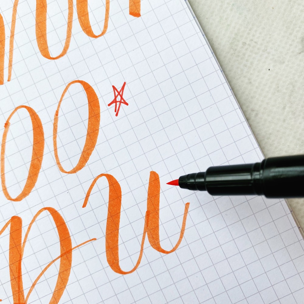 learn how to supersize your calligraphy practice www.kellycreates.ca