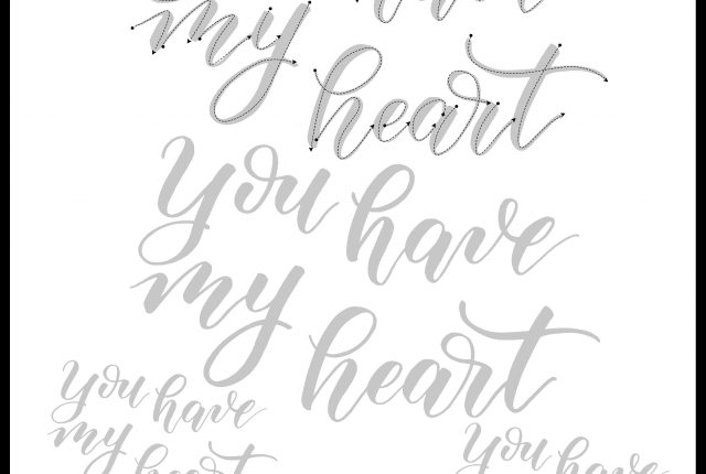 Valentine's Day lettering quote free printable calligraphy worksheet download www.kellycreates.ca