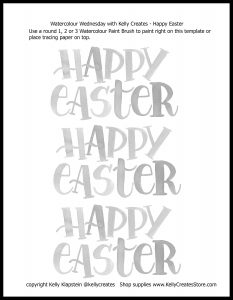 easter lettering free printable template download watercolor www.kellycreates.ca
