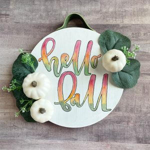 DIY fall home decor tutorial with watercolor and hand lettering www.kellycreates.ca