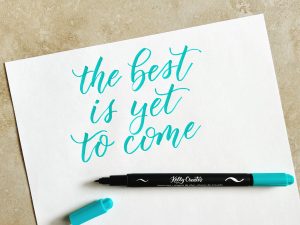January news freebie worksheet 2023 the best is yet to come quote download modern calligraphy lettering style www.kellycreates.ca