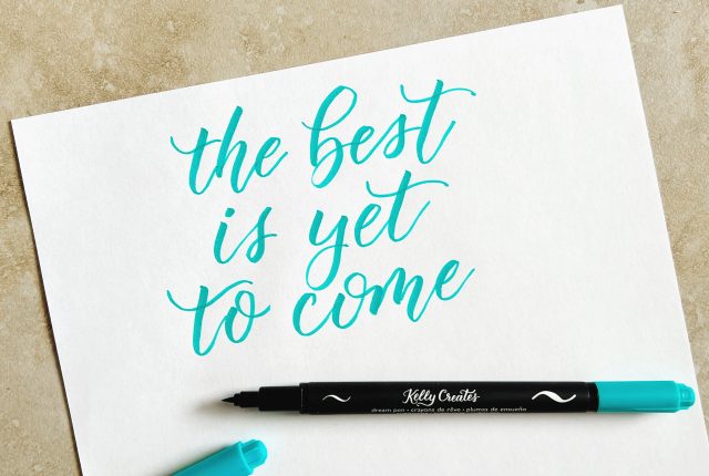 January news freebie worksheet 2023 the best is yet to come quote download modern calligraphy lettering style www.kellycreates.ca