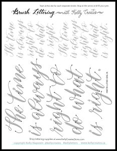 Martin Luther King Jr free printable quote tracing calligraphy worksheet printable www.kellycreates.ca