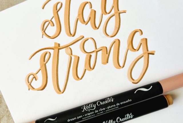 free tracing quote hand lettering modern calligraphy worksheet printable download kellycreates.ca