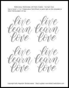 watercolor lettering hand painting how to learn free printable worksheet template kellycreates.ca