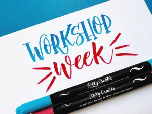 workshop week 2023 hand lettering kellycreates.ca